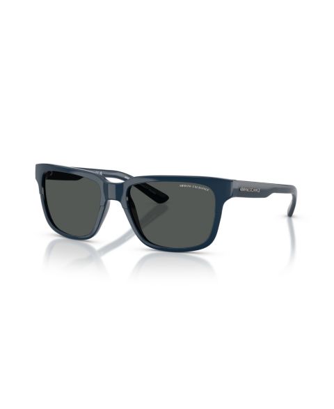 Солнцезащитные очки Armani Exchange Unisex Sunglasses, AX4026S, цвет: Блестящий тёмно-синий