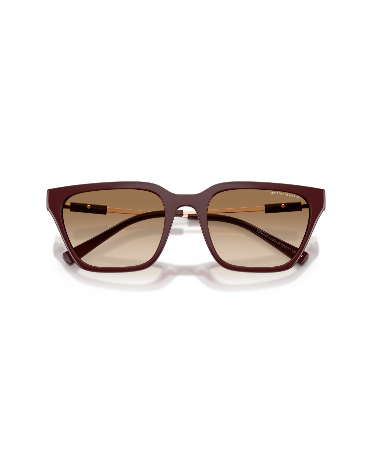 Armani Exchange Woman Sunglass Ax4158s In Burgundy