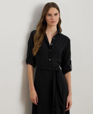Women's Belted Shirt Dress
