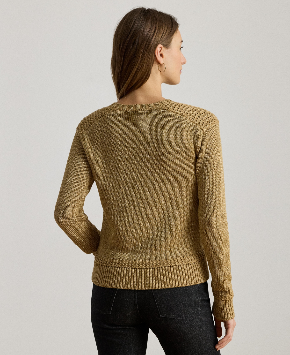 Ralph Lauren Women's Long Sleeve Sweater In Yellow