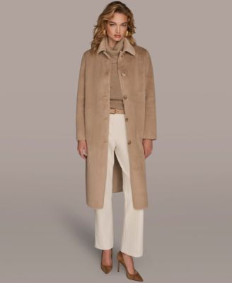 Women's Button Front Maxi Coat