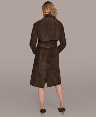 Women's Double Breasted Belted Trench Coat