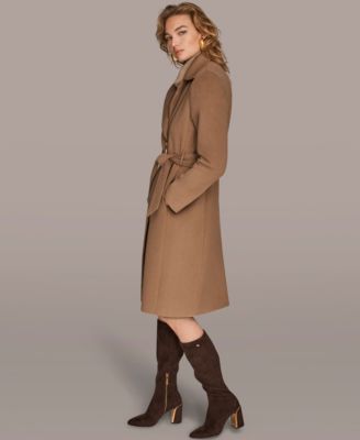 Women's Notch Collared Belted Coat