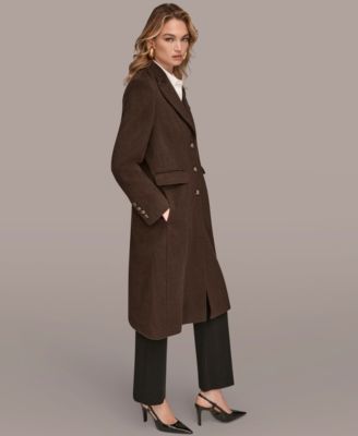 Women's Single-Breasted Stitch Trimmed Coat