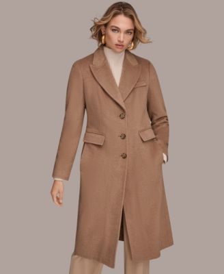 Donna Karan New York - Women's Single-Breasted Stitch Trimmed Coat
