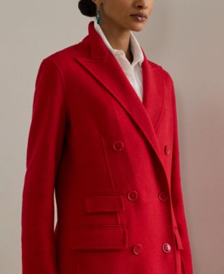 Women's Double Breasted Long Sleeve Coat