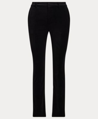 Women's Slim Fit Velvet Ankle Pants
