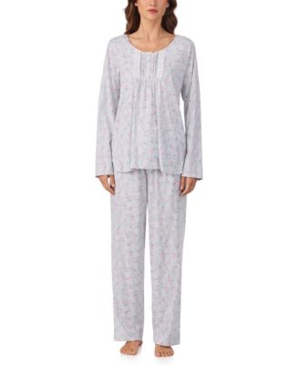 Eileen West - Women's Brushed Cotton Jersey Long Sleeve Pajama Set
