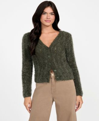 Women's Bea Open Stitch Long Sleeve Cardigan Sweater
