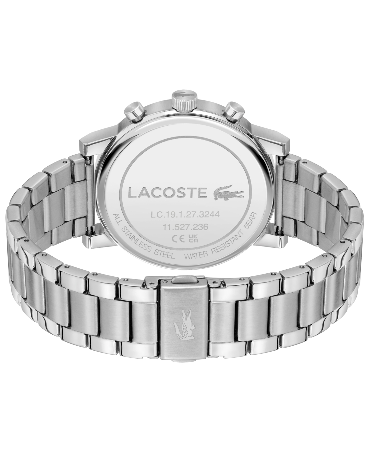 Lacoste Replay Chronograph Bracelet Watch, 44mm In Silver