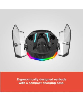 Wireless Gaming Earbuds with Noise Cancelation and RGB LED Lights With 22 Hour Playtime 3304450 Black