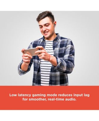 Wireless Gaming Earbuds with Noise Cancelation and RGB LED Lights With 22 Hour Playtime 3304451 White