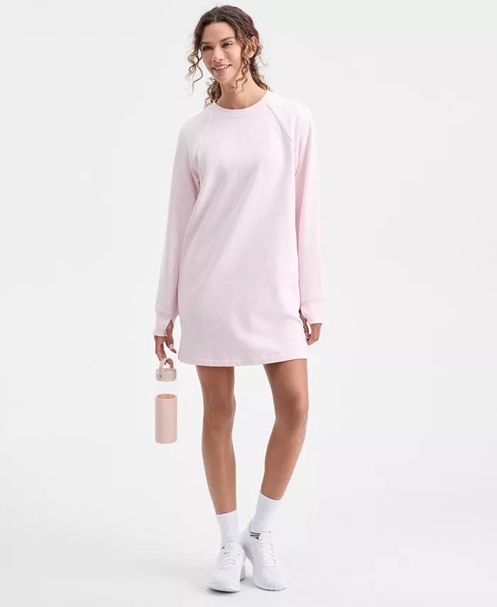 Women's Piped Sweatshirt Dress