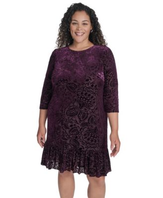 Plus Size Crewneck Shift Dress