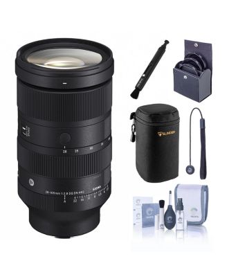 28-105mm f/2.8 DG DN Art Lens for L Mount, Bundle with 82mm Filter Kit, Soft Lens Case, Lens Cleaner, Lens Cap Tether and Cleaning Kit