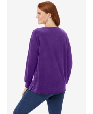 Women's Within Plush Velour Tunic Sweatshirt