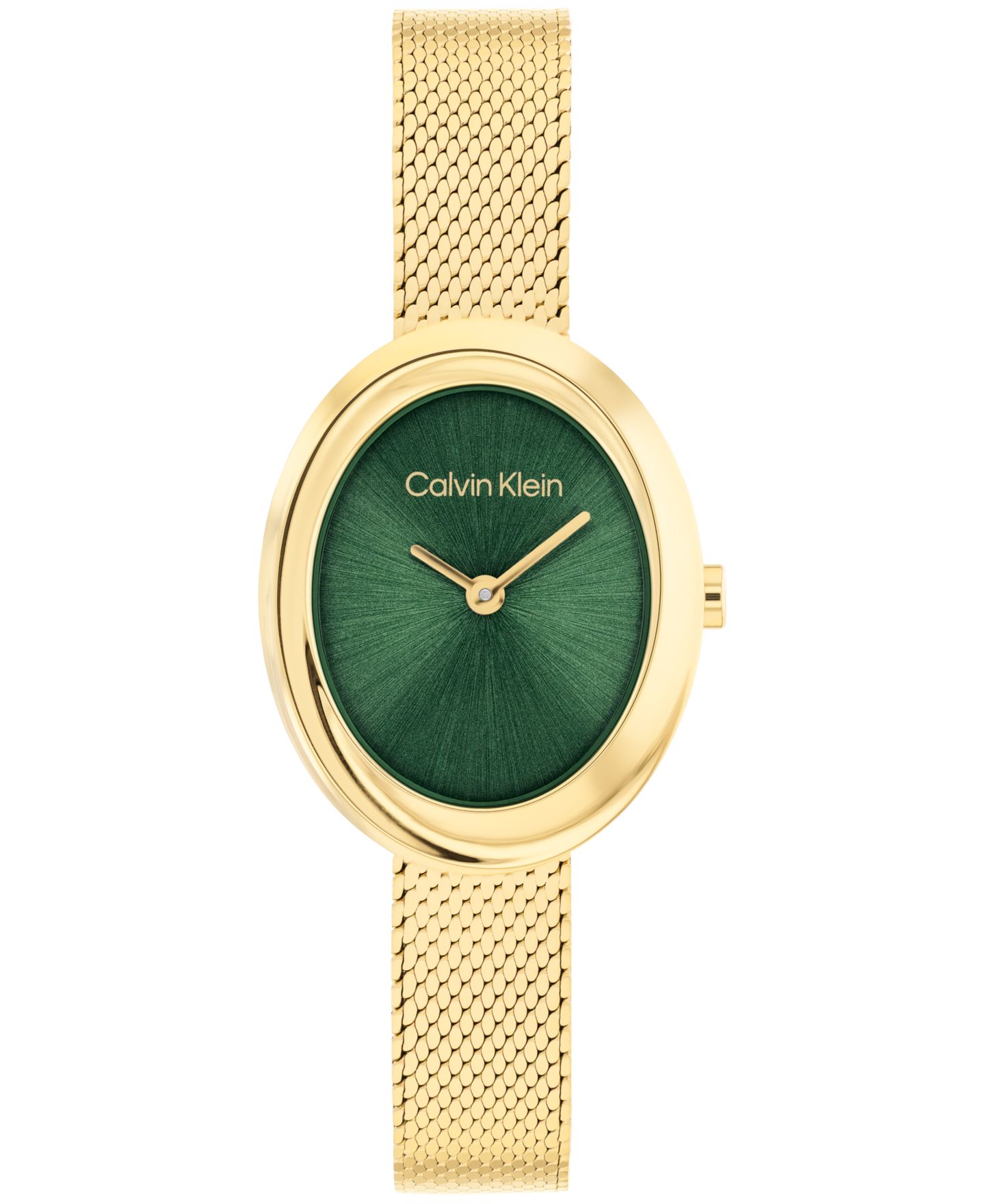 Женские часы Calvin Klein Twisted Bezel Gold Tone Stainless Steel Bracelet Watch, 24mm — фото 1