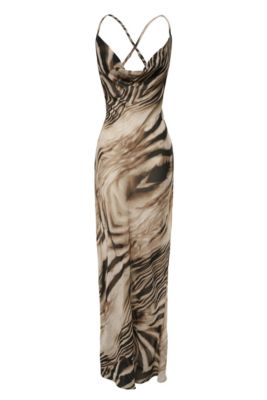 Zebra Print Infinite Journey Maxi Dress