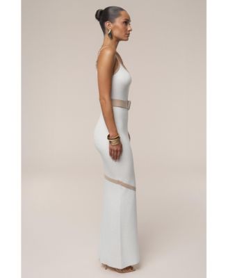 Women's Belted Cami Maxi Dress