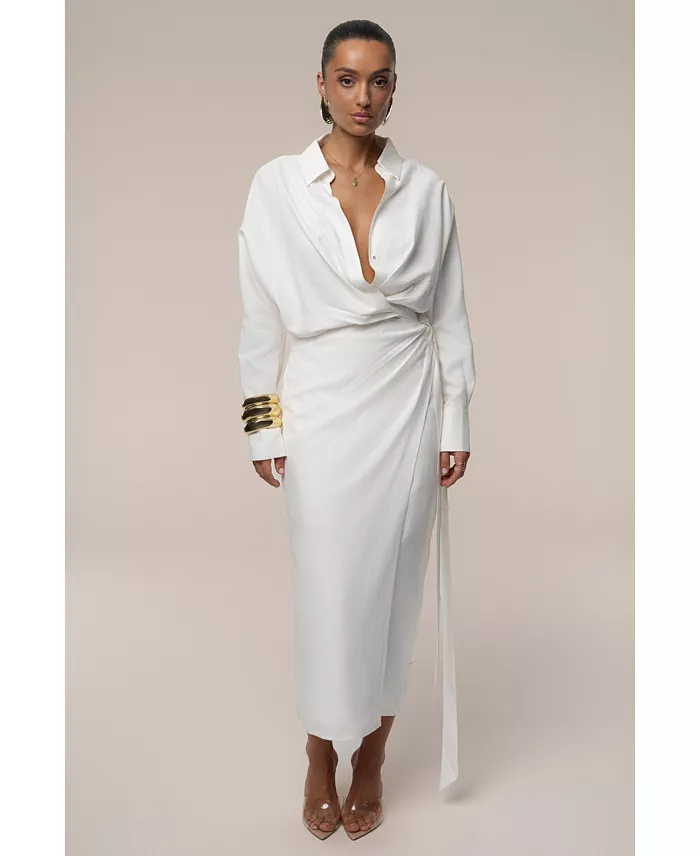 Women's Skyline Wrap Midi Dress