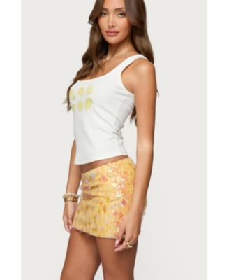 Women's Lemon Drop Ribbed Tank Top
