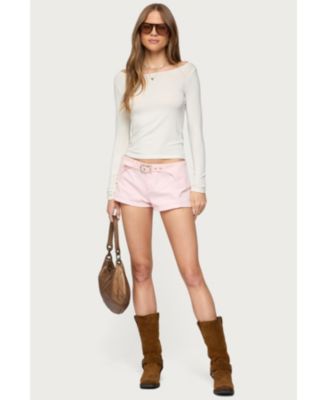 Womens Vicco Belt Detail Shorts