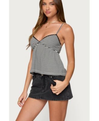 Women's Orietta Striped Babydoll Top
