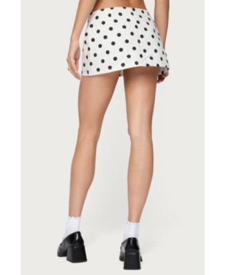 Womens Noreen Polka Dot Mini Skort