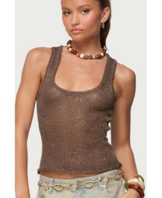 Women's Eleora Sequin Knit Tank Top