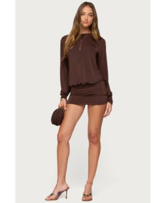 Women's Guilia Backless Long Sleeve Romper