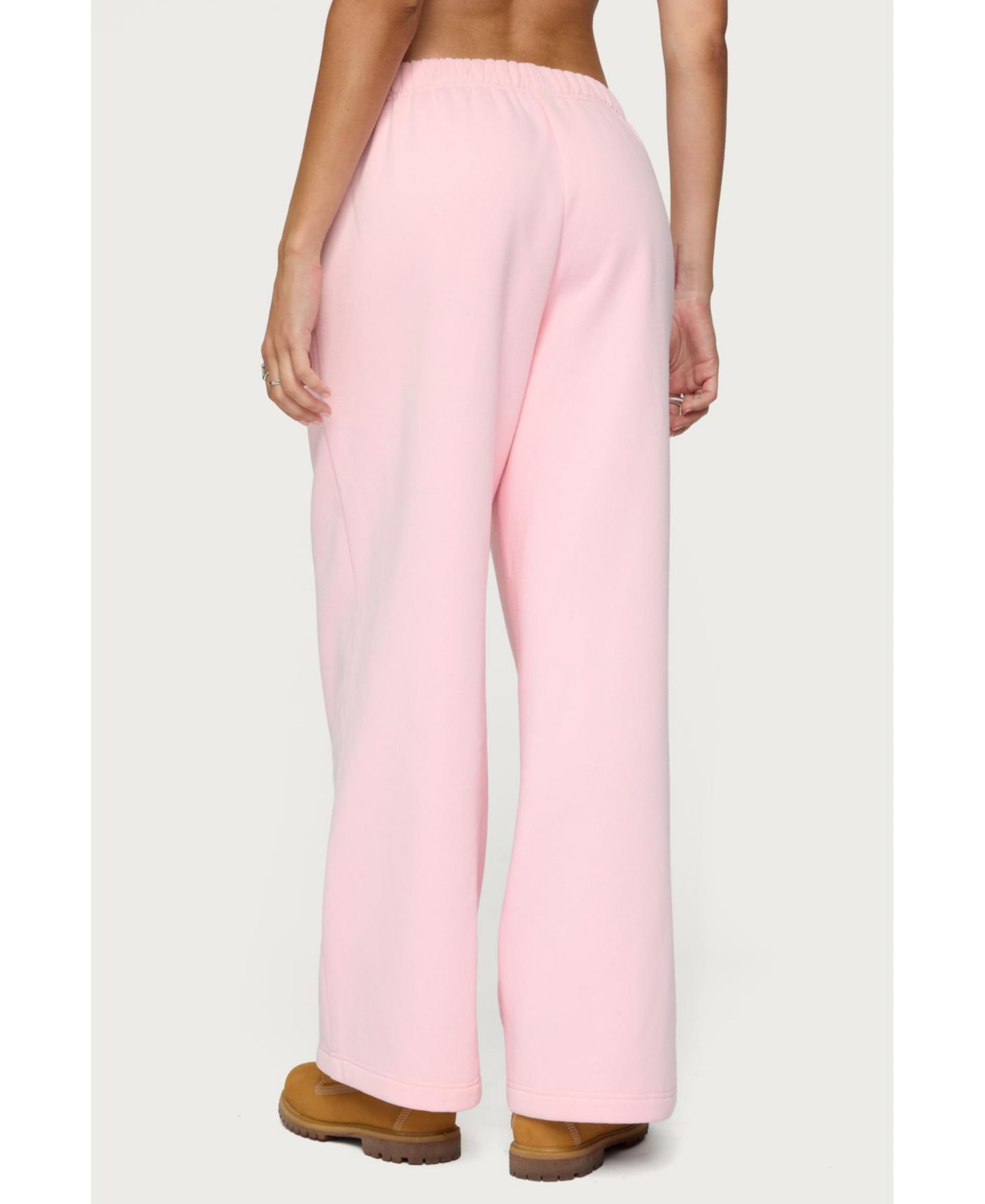 Женские брюки Edikted Lucky 8 Sweatpants, цвет: Светлый розовый — фото 2