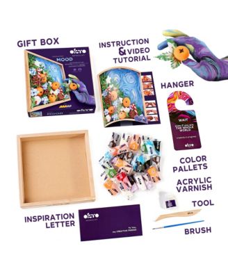 OKTO Air-Dry Clay 3D Painting Kit – Mood 21×21 Joy (8.3 x 8.3 in)