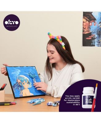 OKTO Air-Dry Clay 3D Painting Kit – MANGA Water 29x29 (11.4 x 11.4 in)