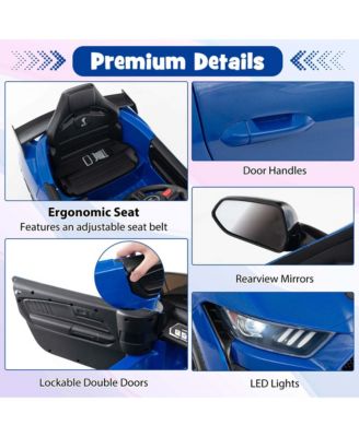 12V Licensed Ford Mustang Shelby GT500 Kids Ride on Car with Remote Control