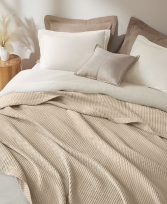 Waffle Weave Cotton Blanket, Full/Queen