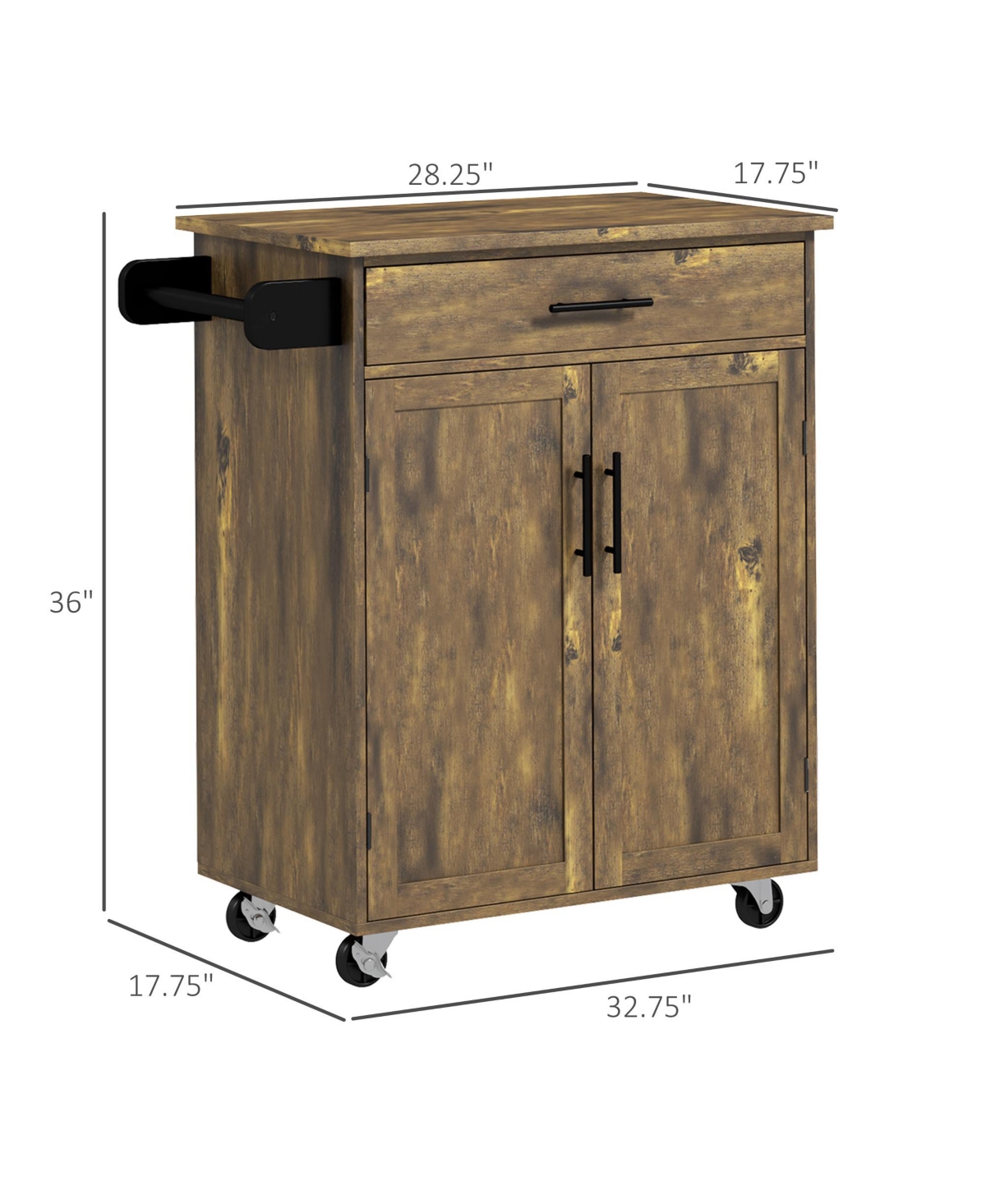 Spacious Kitchen Storage Cabinet with Shelves and Doors for Pantry Organization