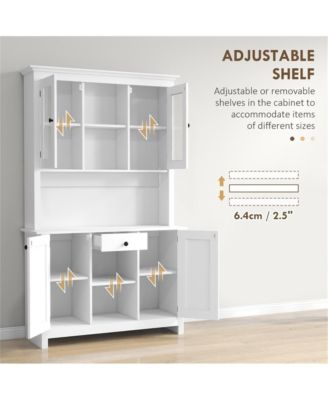Spacious Kitchen Storage Cabinet with Doors and Shelves for Pantry Organization