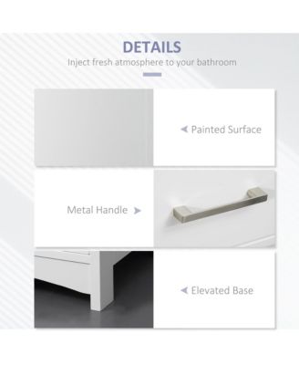 Space Saving Bathroom Storage Cabinet with Strong Design for Towels and Essentials