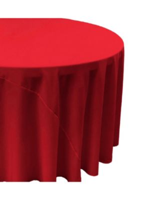 Polyester Poplin 120-Inch Round Tablecloth Durable and Elegant Table Covering
