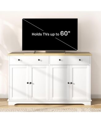 Sideboard Cabinet with Storage Drawers Adjustable Shelves