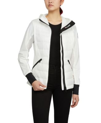 Women's Cressy Mixed Media Channel Quilted Stretch Puffer