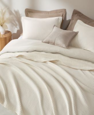 Waffle Weave Cotton Blanket, Twin