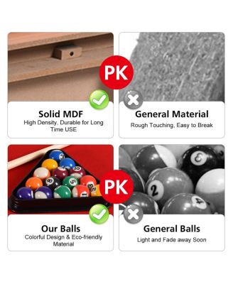 48'' Mini Table Top Pool Table Game Billiard Set Cues Balls Gift Indoor Sports