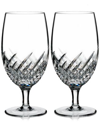 Essentially Wave Collection Iced Beverage Glass Pair