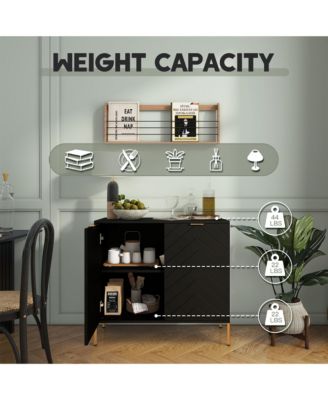 2-Door Accent Cabinet Storage Cabinet