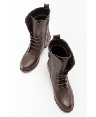 Lana Leather Block Heel Boot (Women)