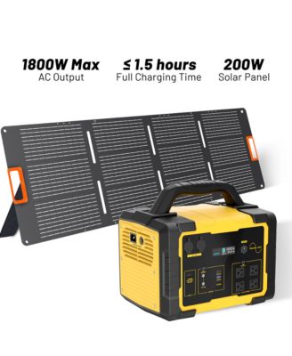 1800W Power Station - 200W Solar Panel