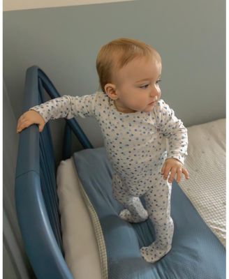 Baby and Toddler Boys "Blue Confetti" Pointelle Footie