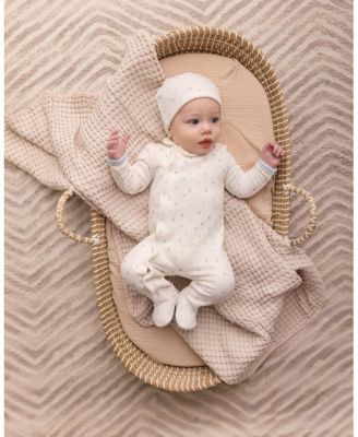 2 Piece Baby Boys "Playful Dots" Velour Footie Set