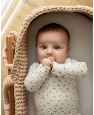 Baby Girls "Fairy Flowers" Silky-Soft Allover Floral Printed Footie